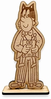 Dřevěná figurka Myšpulín na stojánku