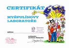 Certifikát Myšpulínovy laboratoře